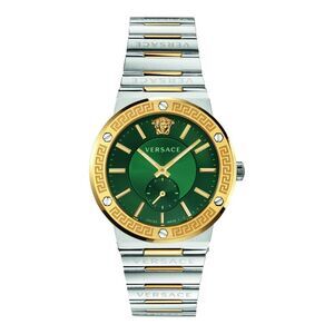 Versace Greca Logo Bracelet Watch Silver Mens